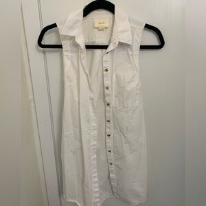 Maeve Button Up Tank Tunic w/ tie back - 0